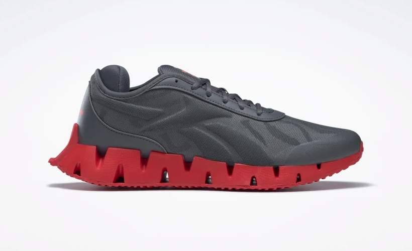 Reebok Men's Zig Dynamica 3 Shoes - Grey/Red - Men UK 9