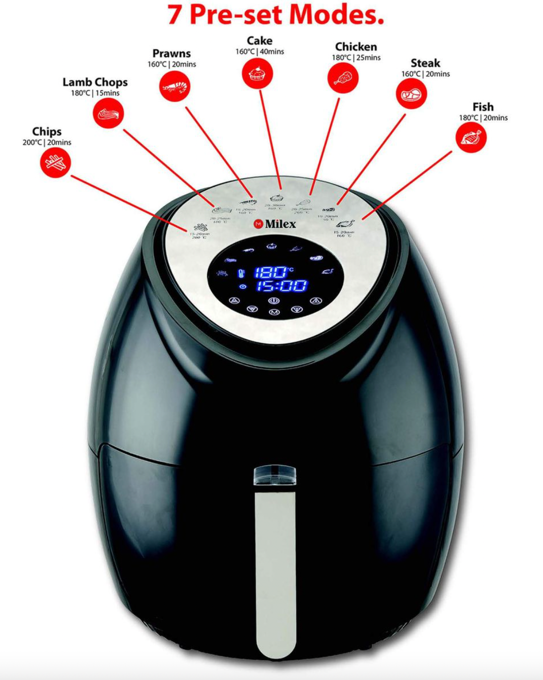 Milex Power Airfryer 3.6l SoLow