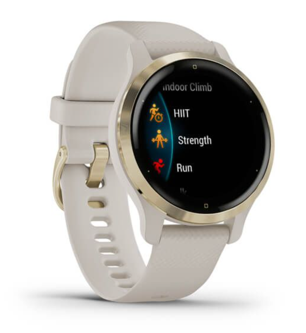 Garmin Venu 2S Smartwatch (40mm) - Light Gold Bezel with Light Sand Case & Silicone Band (New, open-box item) - Image 3