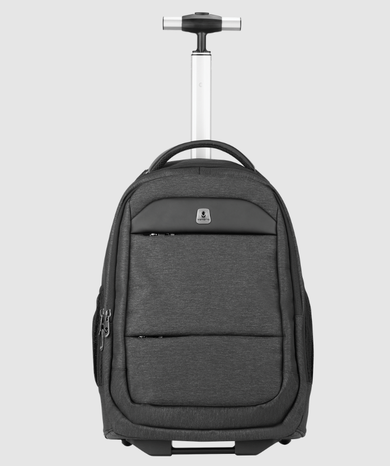 Volkano Falcon Trolley Backpack - Charcoal - Laptop Roller Bag