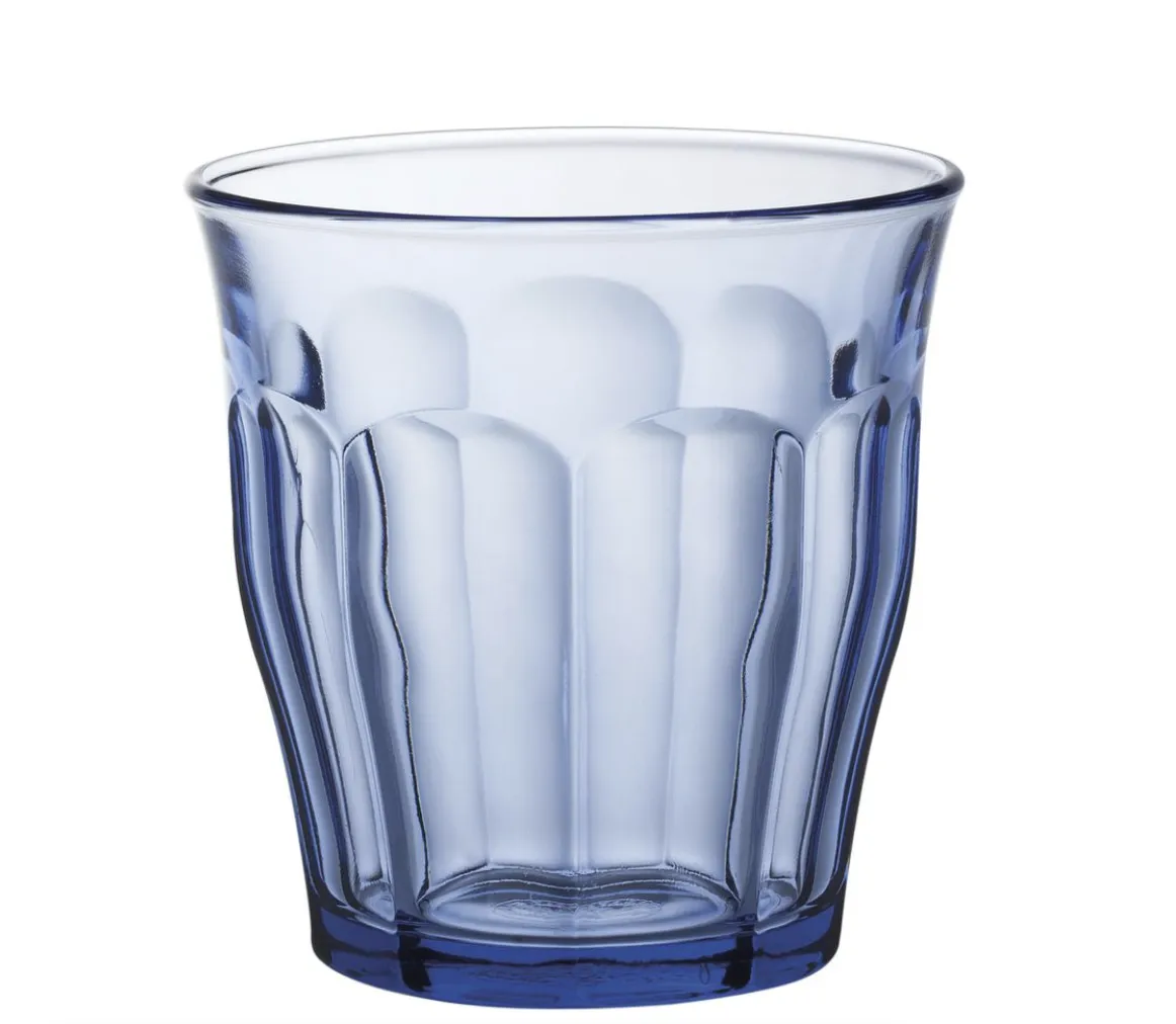 Duralex Picardie Marine Tempered Glass Tumbler 310ml - Set of 6 - Marine Blue (New, packaging damaged)