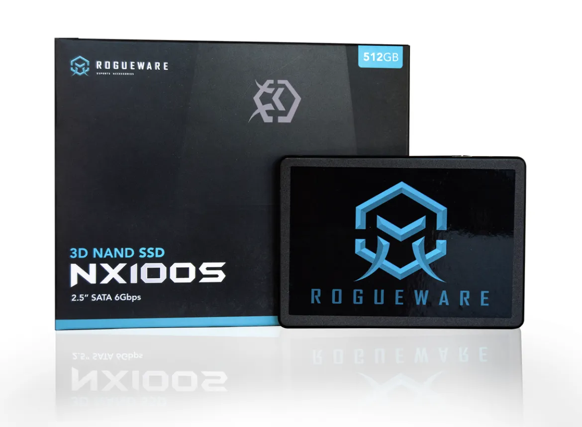 Rogueware NX100S 512GB SATA3 2.5 3D NAND Solid State Drive - Rws512gnx100s (New, open-box item)