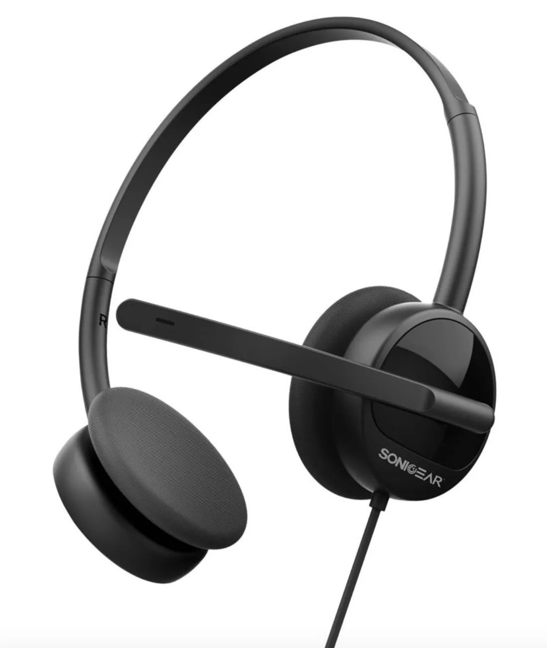 SonicGear Xenon 1 Headset with Mic - Black (New, open-box item)