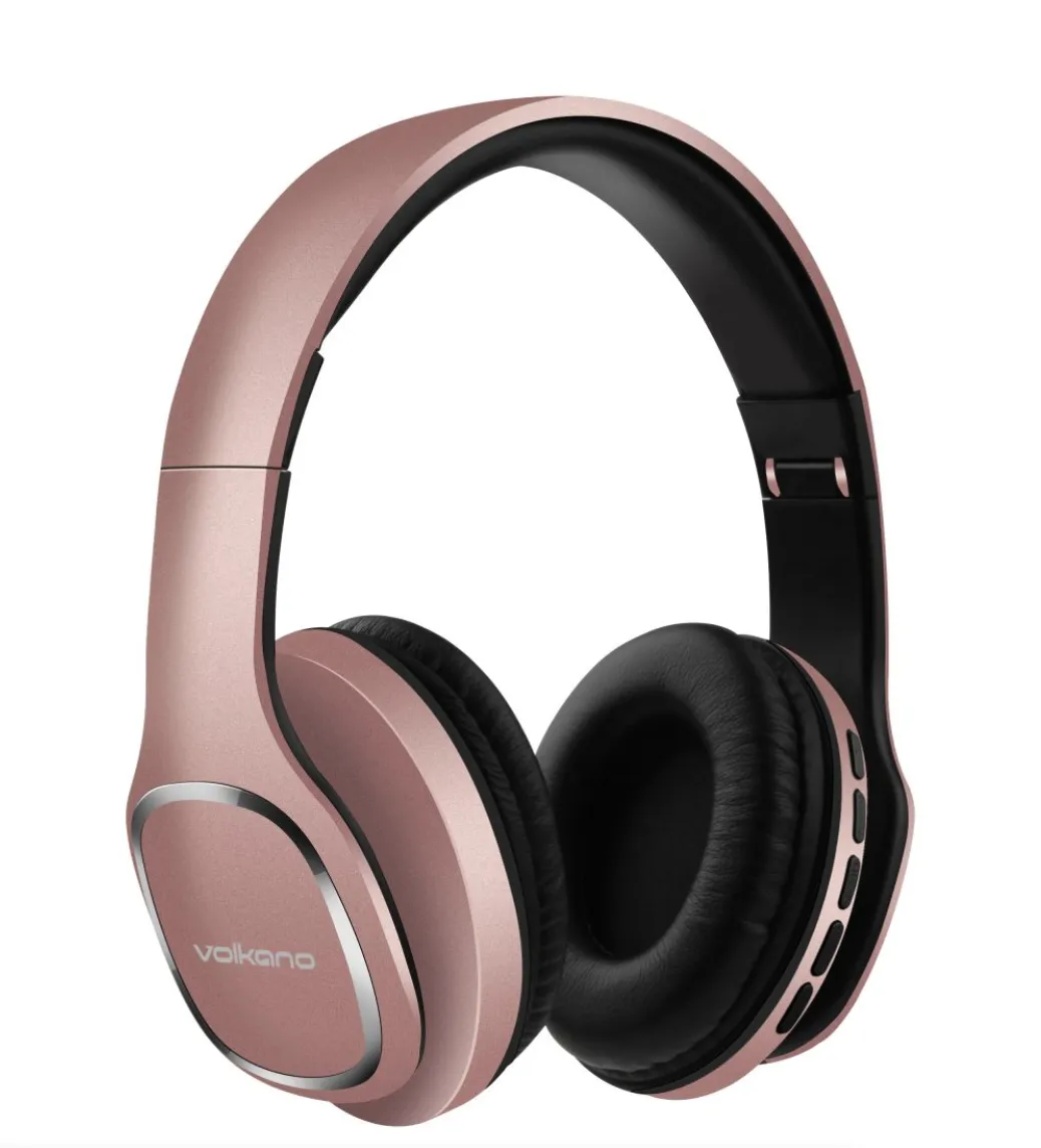 Volkano Bluetooth Headphones - Phonic Series - Rose gold (New, open-box item)