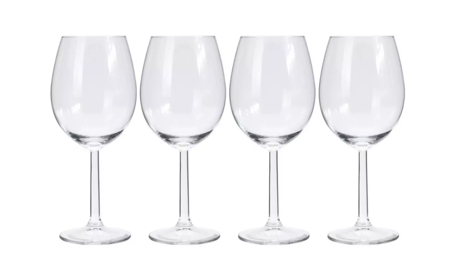 George Mason - 430ml Wine Glass - Set of 4 - Sip in style! (New, open-box)