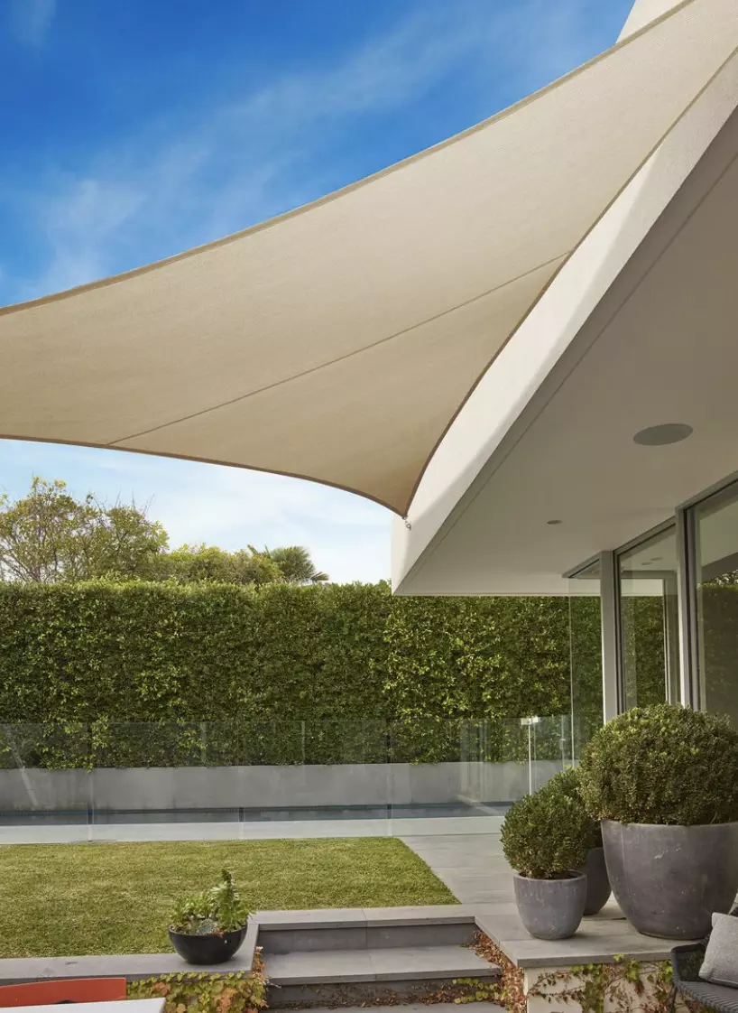 Kalahari Shade Sail 3.6M Right Angle Triangle Sand (New, openbox