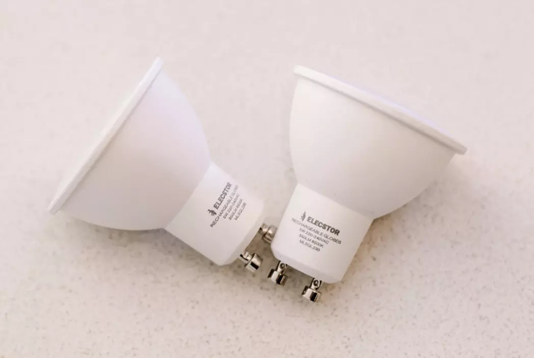 Elecstor 5W GU10 Rechargeable Dimmable Globe 600mah Cool White 10 PACK - Image 3