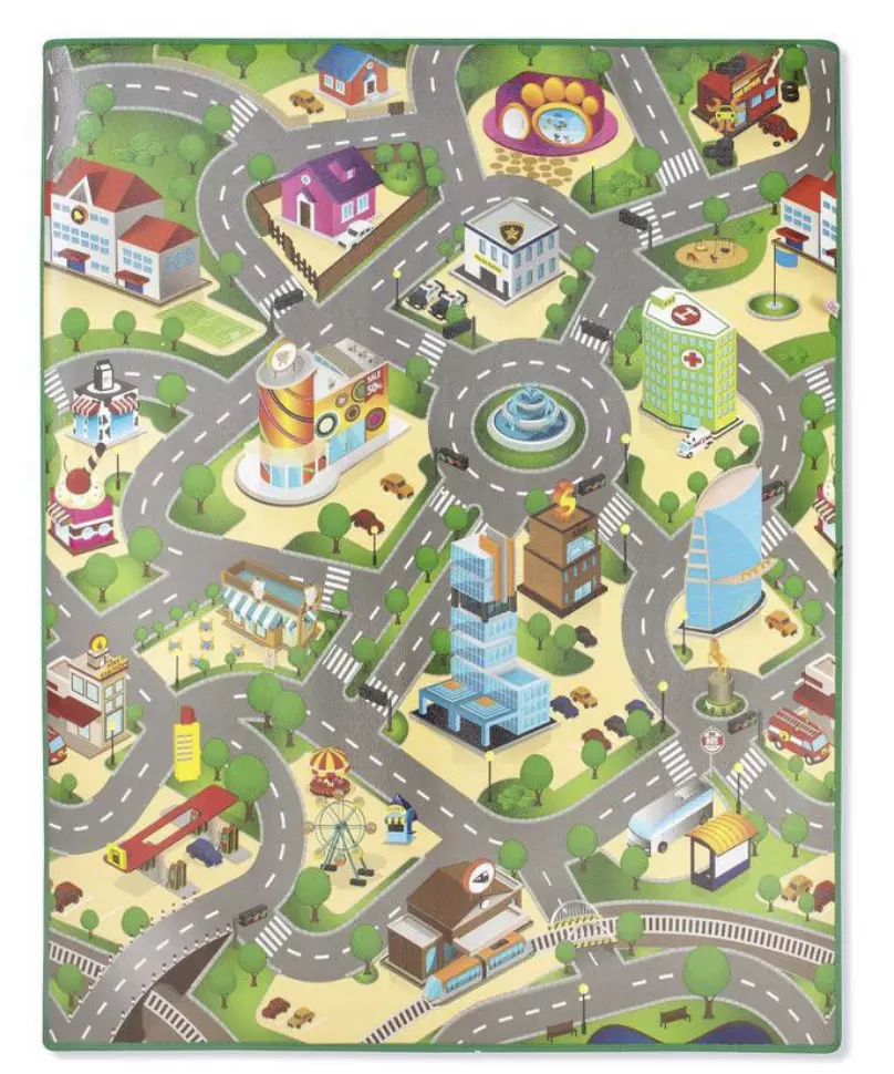 Rollmatz City Map Playmat - Small - 100cm x 120cm - RMS-CIT