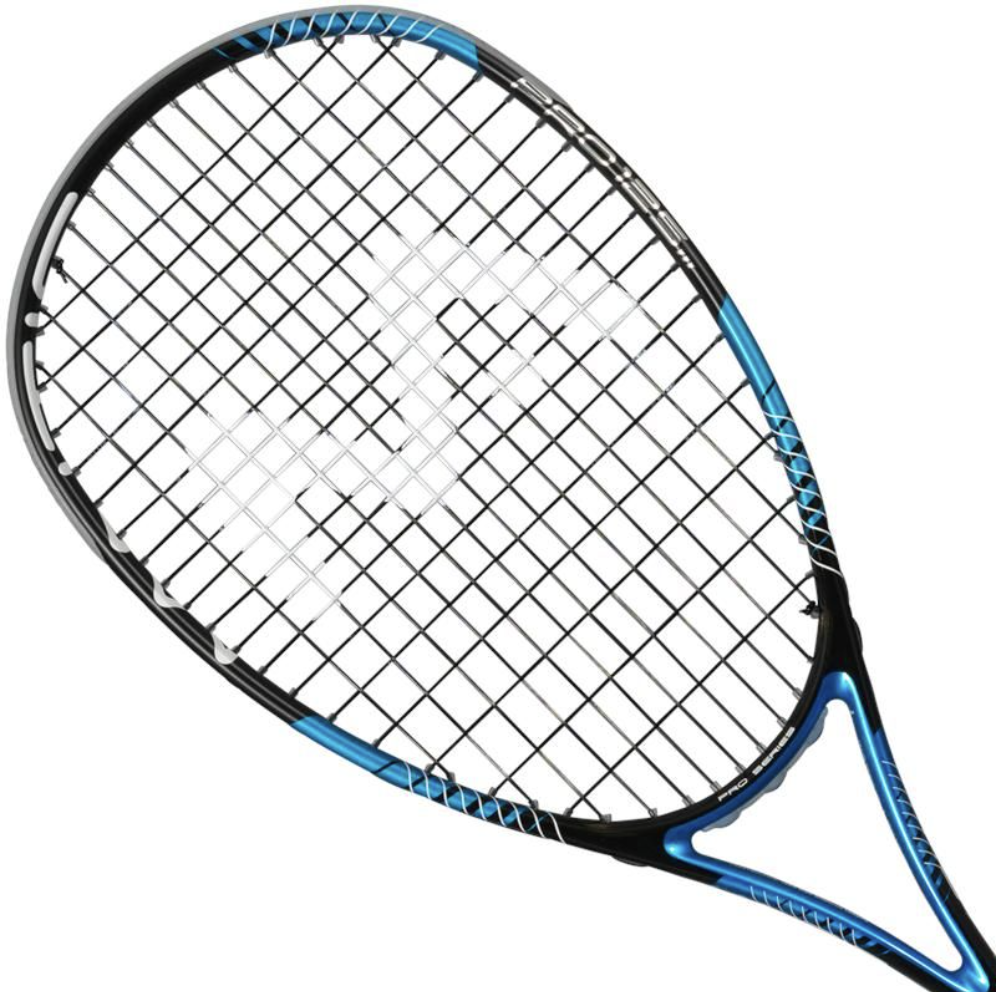 Mantis Pro125 III Squash Racket with Grommit Strip - Blue - 470cm2 Head Size - Image 2
