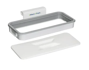 Attach -a- Trash Bag Holder Cabinet door hanging garbage rack (New, packaging damaged / no packaging)