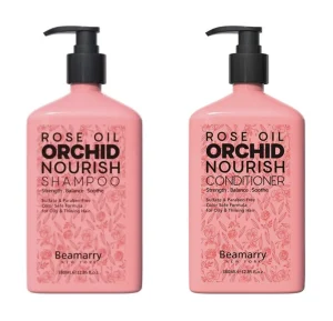 Beamarry Rose Oil Orchid Nourish Shampoo & Conditioner 380ml (New)