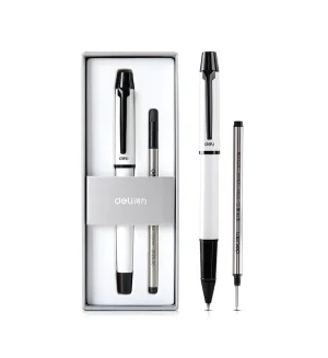 Deli Business Ballpoint Roller Pen set with box (New, packaging damaged / no packaging)