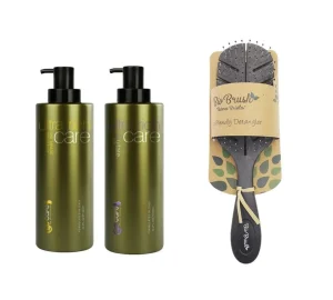 GoCare Twin Pack 400ml + Bio Brush Eco Friendly Leaf Shaped (New)