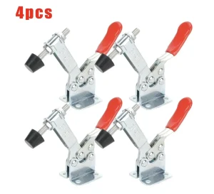 Metal Horizontal Toggle Clamps 4Pcs (New, packaging damaged / no packaging)