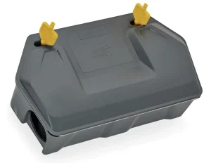 Redtop Rat and Mouse Bait Station - black - 4 Pack (New, open-box)