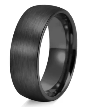 Tungsten Carbide Statement Ring for Men - Black - Z 2 2,057 cm 2,39 cm (New)