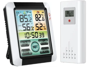 Weather Station with Temperature and Humidity Meter and Alarm Clock (New)