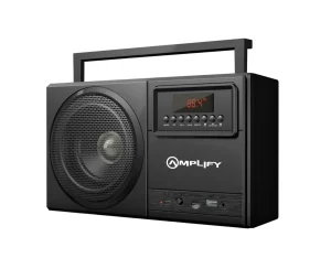 Amplify Tuner Series Bluetooth Radio Speaker-Black (New, open-box)
