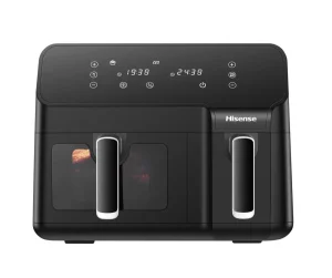 Hisense Electronic 8.6L Dual Airfryer with LED Touch Control Panel - Black (New, shop display model)