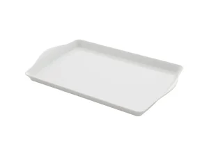 Home Classix Melamine White Tray - 38.5x24cm (New)