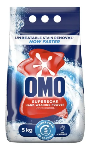 OMO Regular Hand Washing Powder Detergent 5kg (New, packaging damaged / no packaging)