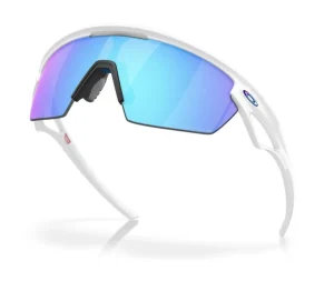 Oakley Unisex Sphaera Sunglasses - White/Prizm Sapphire Polarized (New)