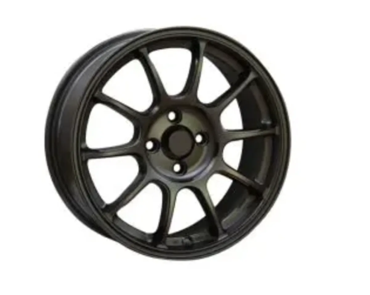 15 4/100PCD 6.5J ET42 CB73.1 (Tucked In Look) - Satin Black (15/4/100) (New)