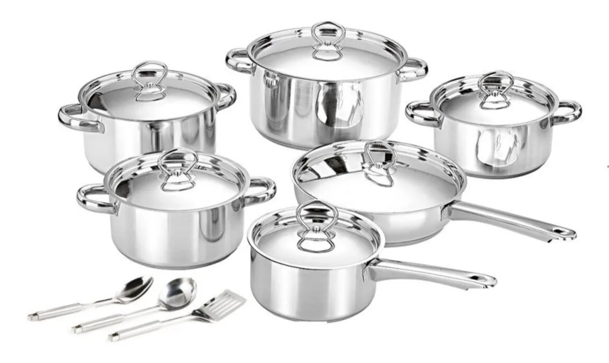 15 Piece Cookware Pot Set -CDH-001A (New)