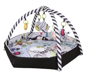 4 in 1 Newborn Baby Activity Gym Play Mat And Ball Pit - Black/White (New, packaging damaged / no packaging)