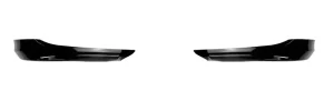 ABS BMW E90 2 Piece Front Lip Spoiler Gloss Black - for BMW 3 Series E90 320i 330i M-Tech LCI 2009-2012 ABS Gloss Black (New)