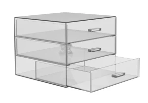 Acrylic Desk Drawer - 3 Drawer Desk Organizer (New)
