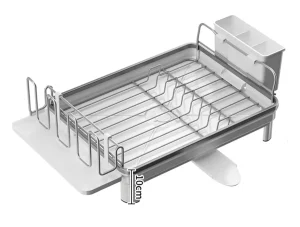 Dish Drying Draining Rack for Kitchen - White (New)