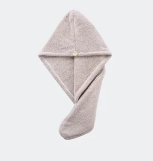 Luxury Head Wrap Towel Ultra-Soft - Beige (New, packaging damaged / no packaging)