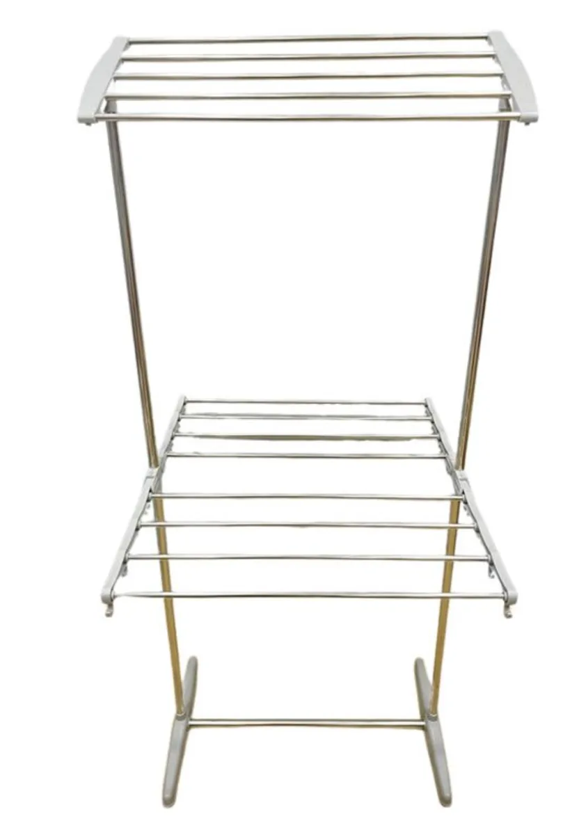 Multifunctional Mobile Folding Clothes Drying Rack (New, open-box)