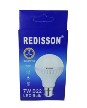 Redisson LED 7w A60 Light Bulb B22 7 Year 530 Lumens Medium Base 6500K - 20 Pack - (New)