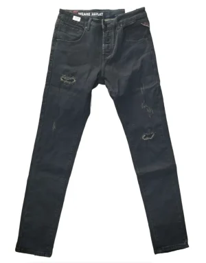 Replay Hyperflex Stretch Skinny Jeans - Dark Blue - H665-1 - 38 x 32 (New)