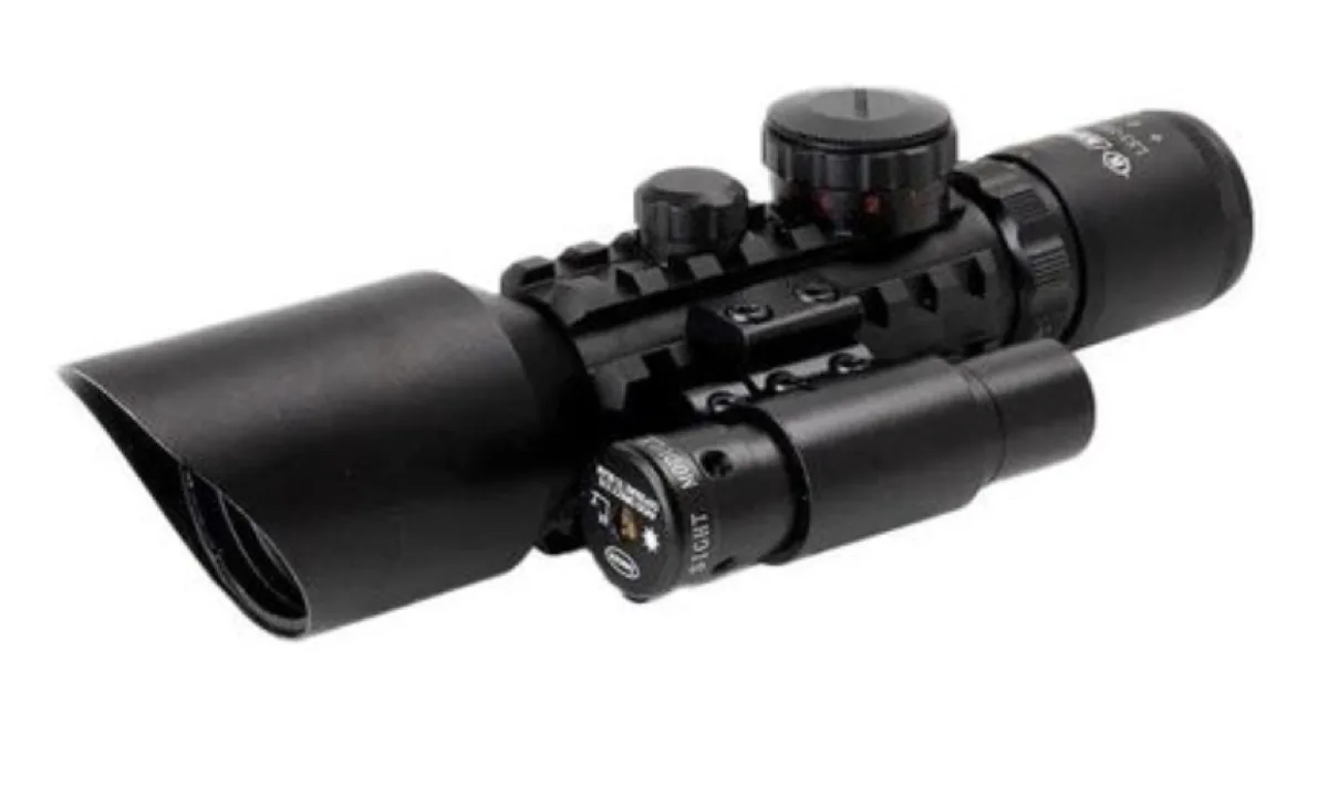 Shockproof Rifle Scope With Laser Sight M9 LS3-10X42E (New)