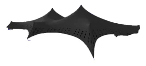 Stretch Tent Gazebo 5.m x 10.m Black (New, shop display model)
