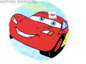 14inch Lighting Mcqueen Plush Cushion For Kids - Round (New)