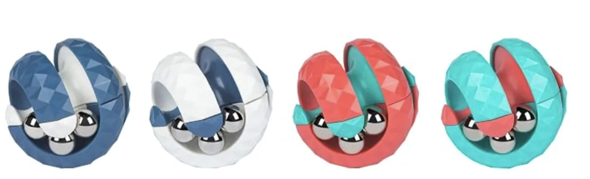 4pc Magical Bead Orbit Ball Rotating Sensory Fidget Toys Stress Relief (New)