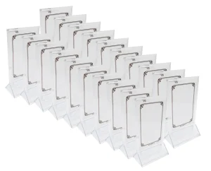 Bestby - Vertical Double-Sided Table Display Holder Menu Stand (Set Of 20) - 20 cm (New)