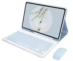 Bluetooth Keyboard Case For Samsung Galaxy Tab A8 10.5 2022 Tablet - Blue (New)