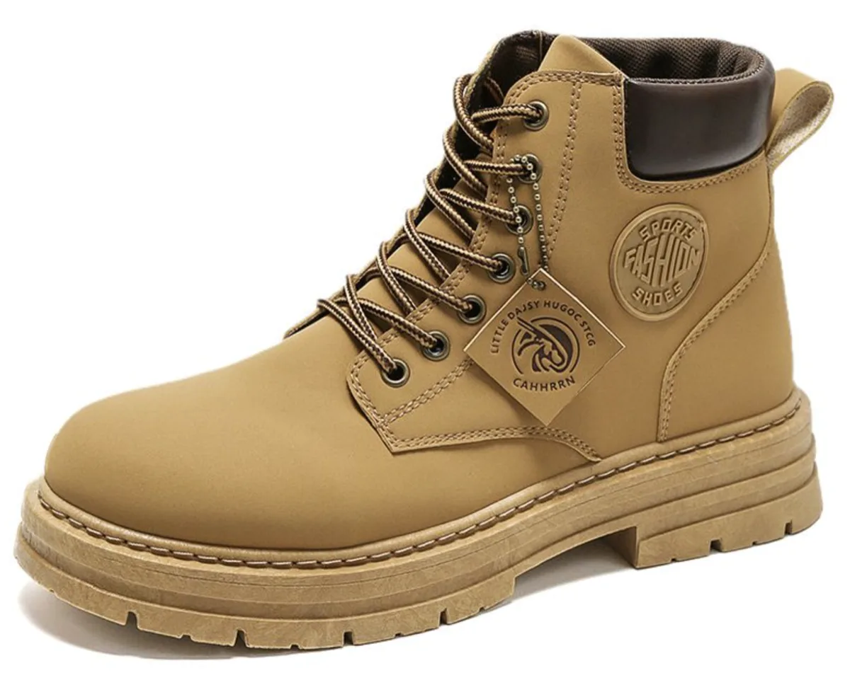 Boots For Men or Women Lightweight Hiking Boots Marten Boots - Light Brown - EU 43 (New)