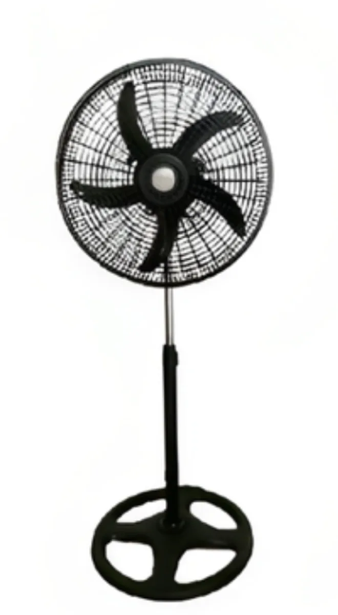 Digimark black Indoor Remote Controlled Pedestal Fans - Set of 2 (New, packaging damaged / no packaging)