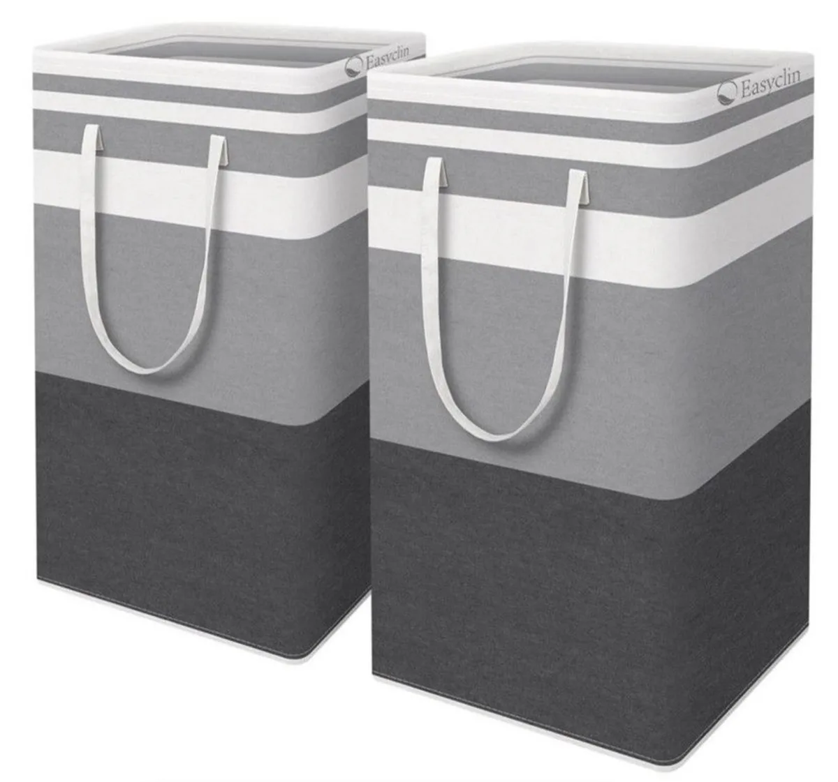 Easyclin 2-Pack Laundry Hamper 75L Collapsible Large Storage Baskets (New)