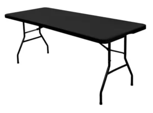 Fitted Table Cover - Black - 2 Pack - Wrinkle and Stain-Resistant (New)