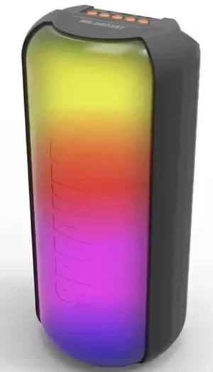 MS-3624BT Bluetooth Speaker With 5 Modes LED Light 6W x 2 BKS-30 (New, packaging damaged / no packaging)