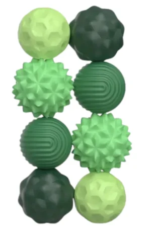 Magnetic Silicone Fidget Balls - Green - De-stress Anti-anxiety Adult fidget toy Fidget spinner Magnetic fidget beads Calming Stress relief Soothing Magnetic toy (New)