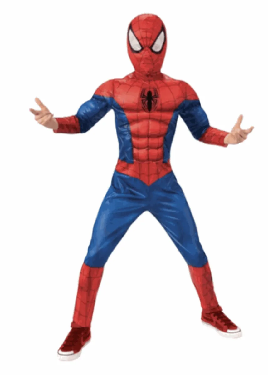 Marvel Deluxe Ultimate Spiderman Costume - 3-4 years (New)
