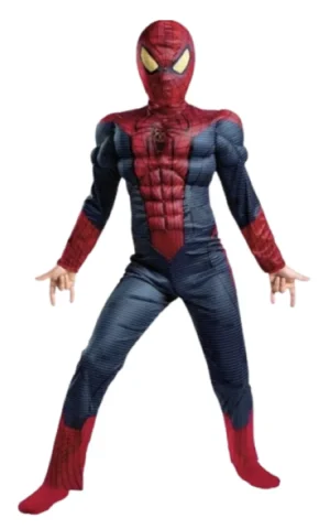 Muscle Spider Hero Costume - M - Dress Up Super Spiderman Outfit (New, packaging damaged / no packaging)
